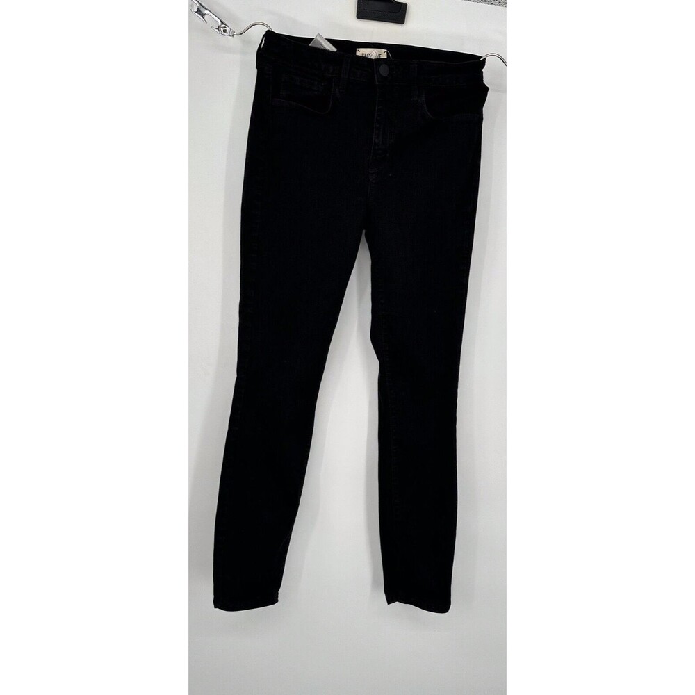 L'AGENCE Margot‎ Jeans Womens 27 Black Cotton Stretch Skinny Fit High-Rise